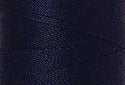 A swatch of Mettler Silk Finish 50 Thread Dark Indigo 0016