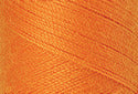 A swatch of Mettler Silk Finish 50 Thread Pumpkin 0122