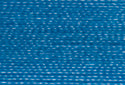 A swatch of Mettler Silk Finish 50 Thread Mediterranian Blue 0339