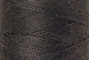 A swatch of Mettler Silk Finish 50 Thread Dark Charcoal 0416