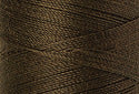 A swatch of Mettler Silk Finish 50 Thread Golden Brown 0667