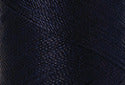 A swatch of Mettler Silk Finish 50 Thread Dark Blue 0827