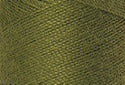 A swatch of Mettler Silk Finish 50 Thread Moss Green 0882