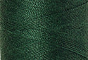 A swatch of Mettler Silk Finish 50 Thread Bright Green 1097