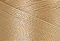 A swatch of Mettler Silk Finish 50 Thread Ivory 1172