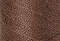 A swatch of Mettler Silk Finish 50 Thread Espresso 1380
