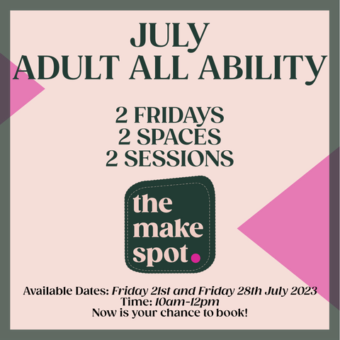 Adult All Ability Sewing Classes. November - December 2023