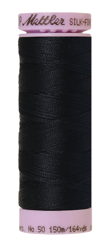 Mettler Thread - Silk Finish 50 150m (9105) - Darkest Blue 0821
