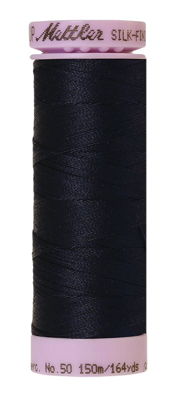 Mettler Thread - Silk Finish 50 150m (9105) - Dark Blue 0827