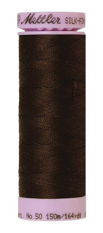 Mettler Thread - Silk Finish 50 150m (9105) - Very Dark Brown 1002