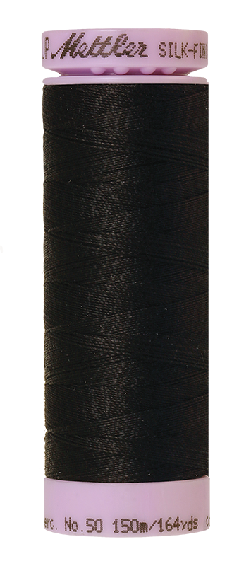 Mettler Thread - Silk Finish 50 150m (9105) - Black 4000