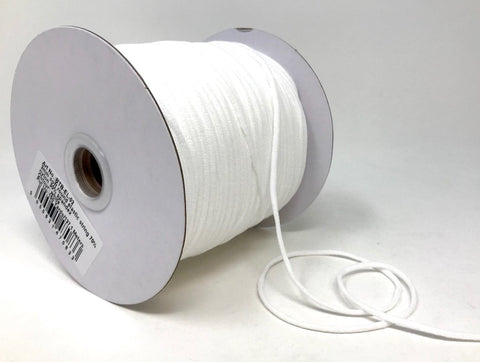 Cord Elastig Meddal Ychwanegol 3mm - Gwyn