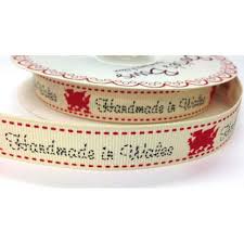 Wedi'i Wneud â Llaw yng Nghymru Grosgrain Ribbon