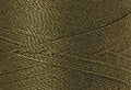 A swatch of Mettler Silk Finish 50 Thread Olive Drab 0420