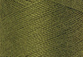 A swatch of Mettler Silk Finish 50 Thread Moss Green 0882