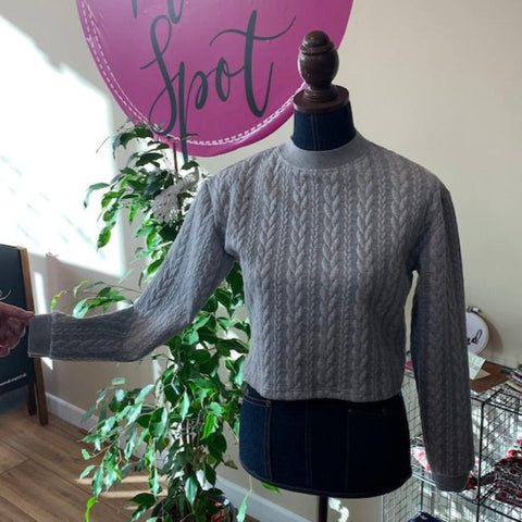 Grey Nina Lee Southbank Sweater made at The Make Spot