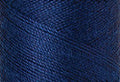 A swatch of Mettler Silk Finish 50 Thread Imperial Blue 1304