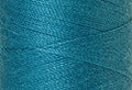 A swatch of Mettler Silk Finish 50 Thread Caribbean Blue 1394