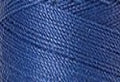 A swatch of Mettler Silk Finish 50 Thread Tufts Blue 1464