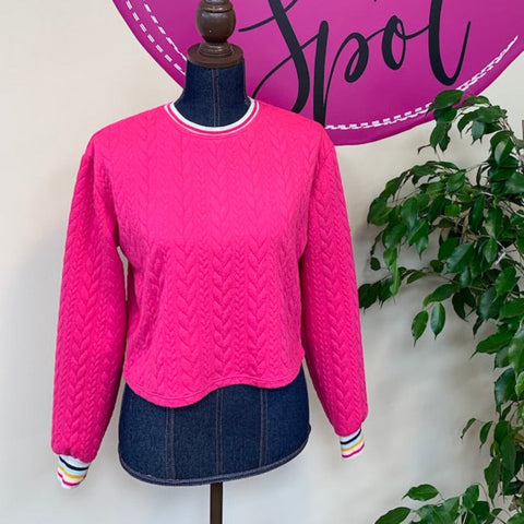 Pink Nina Lee Southbank Sweater made at The Make Spot