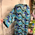 Colourful patterned dress made at TMS