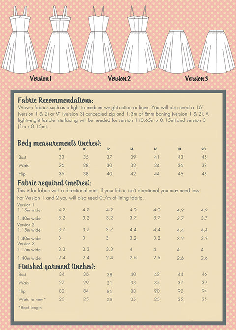 Sew Over It Rosie Dress Sewing Pattern