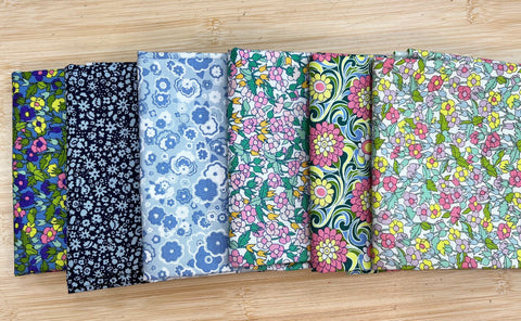 Liberty Carnaby Collection Fat Quarter Bundle - Pastel Tones