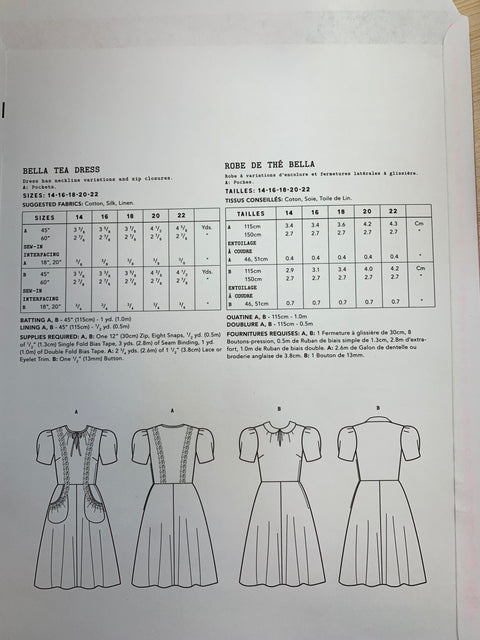 Liberty Bella Tea Dress Pattern