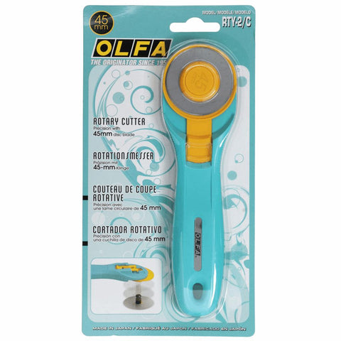 Olfa Aqua Splash Rotary Cutter - 45 mm - Turquoise