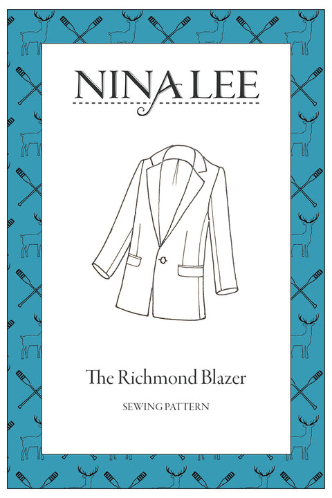 Patrwm Gwnïo Blazer Nina Lee Richmond 