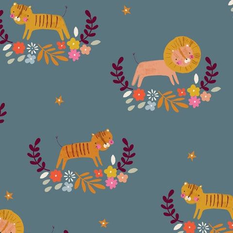 Image of Fabric-Dashwood-Studios-Meadow-Safari-Big-Cats