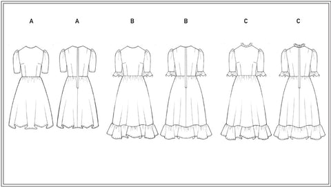 Liberty Alexa Frill Dress Pattern