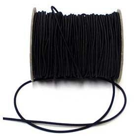 2.5mm Round Elastic Cord – Black